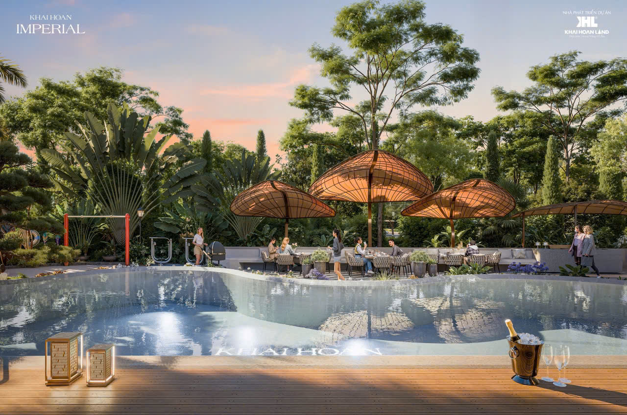 khu cafe tại căn hộ khai hoan imperial